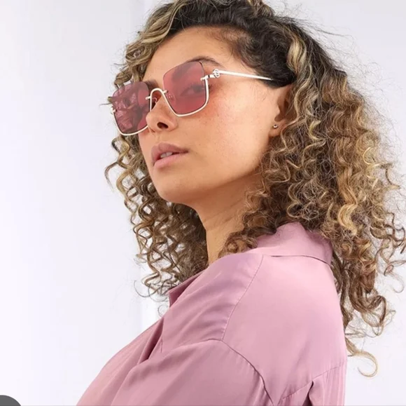 Gucci Gold Pink GG1279s 003 Pink Woman Sunglasses - Picture 10 of 13